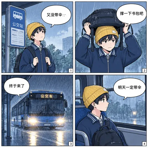 一次生成多张连贯分镜 / 漫画